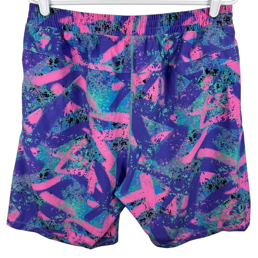 Birddogs Men's XL Shorts Long Boomstick Purple Pink Athletic Stretch Lined - Picture 2 of 8